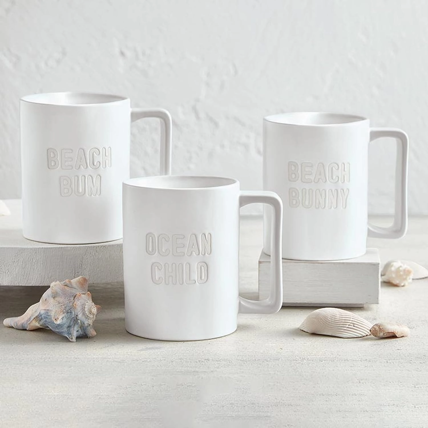 Santa Barbara Design Studio Gifts For Beach Lovers Coffee Mug Face to Face Ceramic Tall Cup, 16-Ounces, Beach Bum