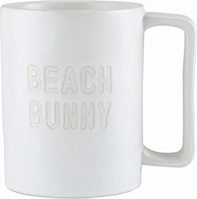 Santa Barbara Design Studio Gifts For Beach Lovers Coffee Mug Face to Face Ceramic Tall Cup, 16-Ounces, Beach Bunny