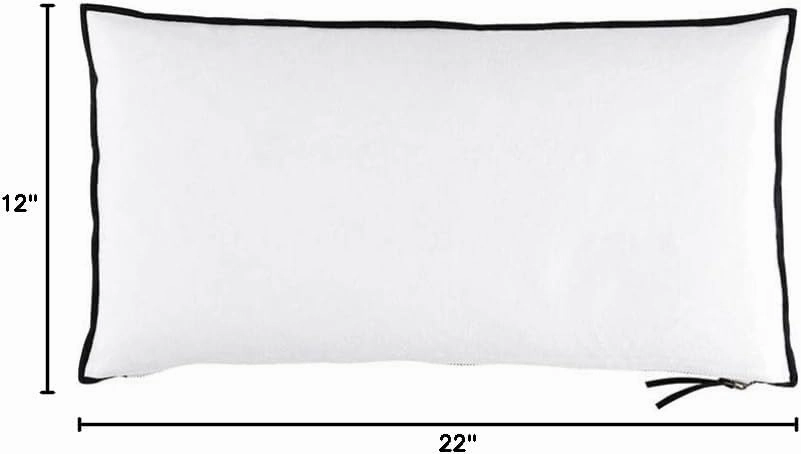Santa Barbara Design Studio Throw Pillows and Home Décor Lumbar Couch Pillow with Duck Feather Down Insert, 22" x 12", Welcome to Paradise
