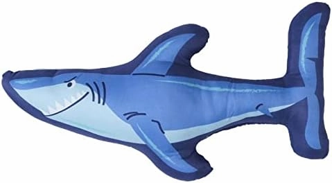 Sapphire Home 6 Piece Shark Twin Bedding Set for Boys, Bed in a Bag, Kids Comforter Set with Bed Sheets, Pillow Case, Toy Pillow, Toddler Bedroom Kit, Ocean Themed Room Decor for Boys, Twin Size
