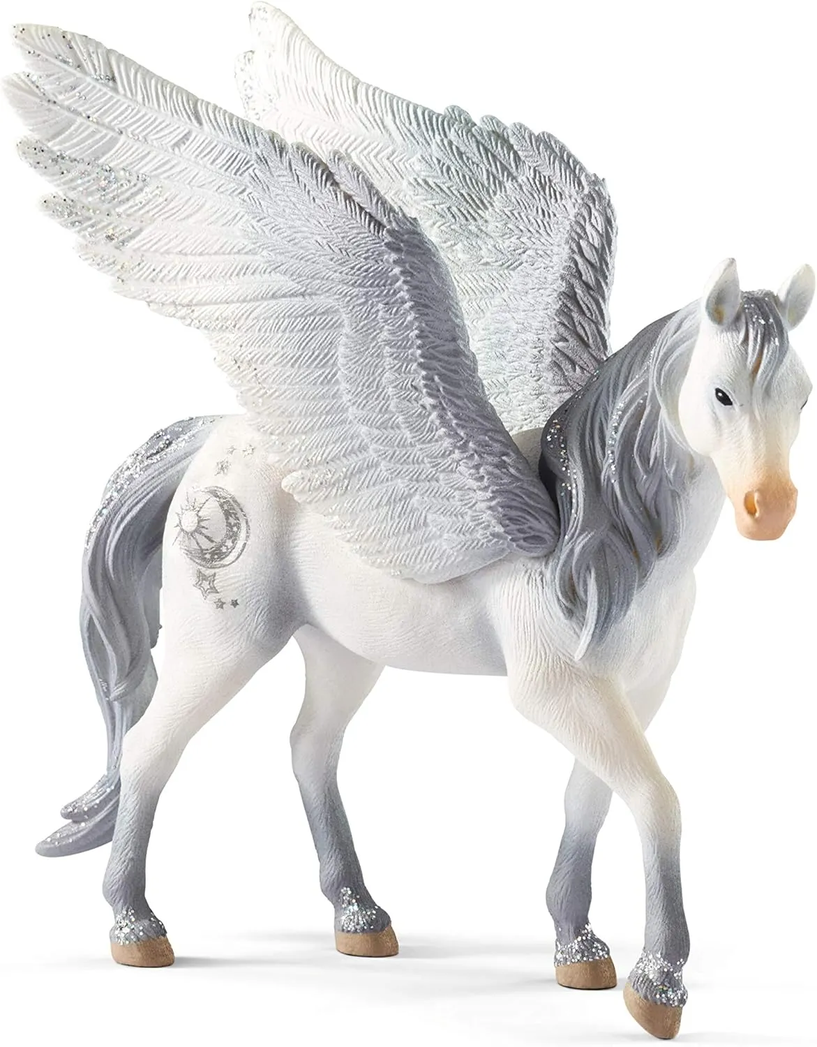 Schleich bayala Mythical Princess Pegasus Unicorn Figurine - Featuring Purple Wings, Highly Durable and Fun Imaginative Animal Toy for Boys and Girls, Gift for Kids Ages 5 