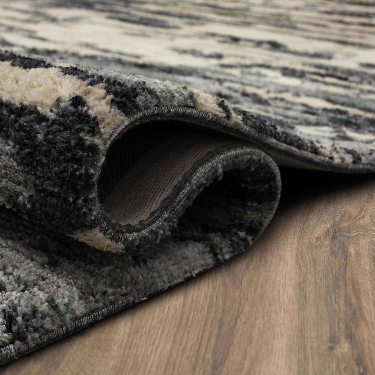 Scott Living by Drew & Jonathan Huron Modern Abstract Stripe Charcoal 8' x 10' Area Rug Perfect for Living Room, Dining Room, Office