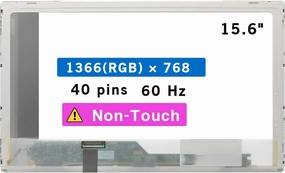 Screen Replacement for ASUS K52F-A2B 15.6" HD 1366 * 768 40 pin LCD Non-Touch Screen Display Panel