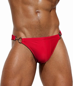 SEAUR Men’s Sexy Bikini Swim Briefs Stretch Low Rise Swimsuit Casual Beach Swimwear Quick Dry Athletic Bathing Suit