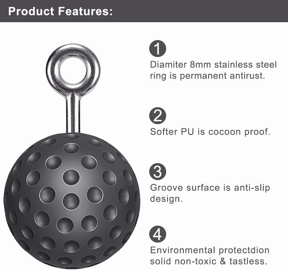 SELEWARE Non-Slip Pull Up Power Balls, Rock Climbing Grips for Strength Training, Forearm and Hand Exerciser for Chin Up Bar, Kettlebell, Barbell, Resistance Band Handles, Home Gym Workout Equipment