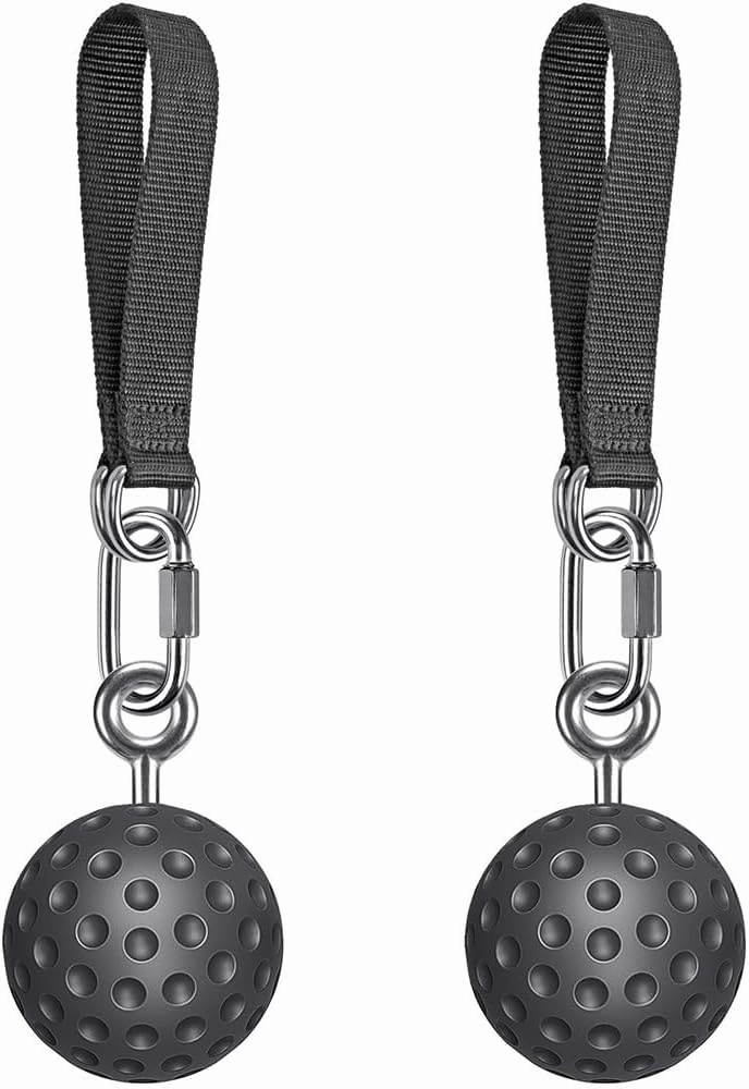 SELEWARE Non-Slip Pull Up Power Balls, Rock Climbing Grips for Strength Training, Forearm and Hand Exerciser for Chin Up Bar, Kettlebell, Barbell, Resistance Band Handles, Home Gym Workout Equipment