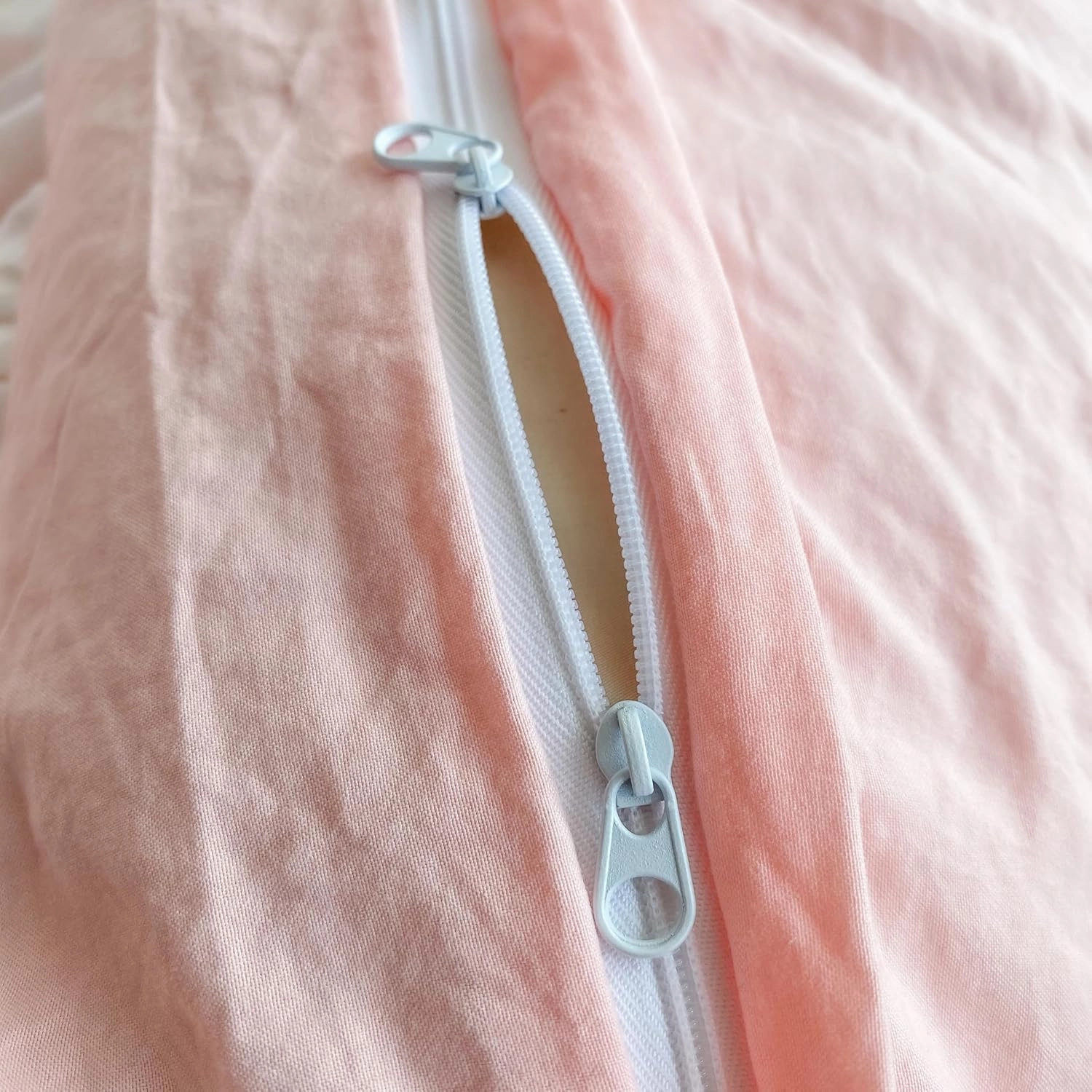 Shabby Chic 3 Pieces Bedding,Vintage Ruffled Full Duvet Cover Set with 2 Layers Ruffles,Soft Brushed Microfiber Set with Zipper Closure,Lightweight Duvet Cover Set-Pink,Full