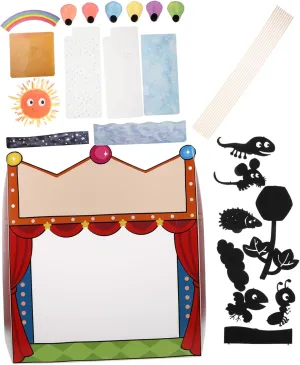 Shadow Puppet Kit for Boys and Girls DIY Science Exploration Artistic Craft Set 1 Set Shadow Puppet Performance Theater for Classroom School