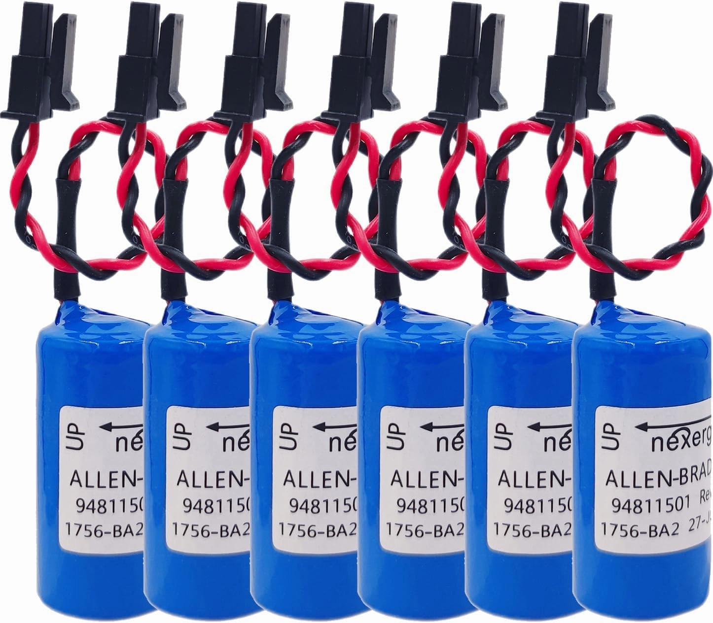 SHENYANG (6 Pack) 3V 1756-BA2 Replacement Battery for Allen Bradley 1756-BA2 PLC Controller Assembly BR2/3A-AB 94811501 1756-L1 Battery