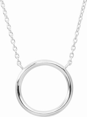 Silpada 'Karma' Open Circle Necklace in Sterling Silver, 18"   2"