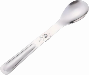 Silverware Flatware Cutlery Set, 1/4/6/8/10/12 Pieces Outdoor Portable Folding Spoons, 2-fold Spoons, Beaker Cups, Stew Pots, Spoons, 304 Stainless Steel Folding Spoons(8 Pieces)