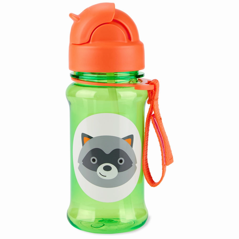 Skip Hop Zoo Tritan Renew Straw Bottle - Raccoon