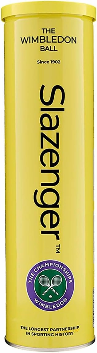 Slazenger Wimbledon 2024 Tennis Balls (Pack of 4) (One Size) (Yellow)