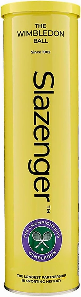 Slazenger Wimbledon 2024 Tennis Balls (Pack of 4) (One Size) (Yellow)