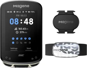 Smart Cycling Bundle: Bike Computer, Heart Rate Monitor & Cadence Sensor