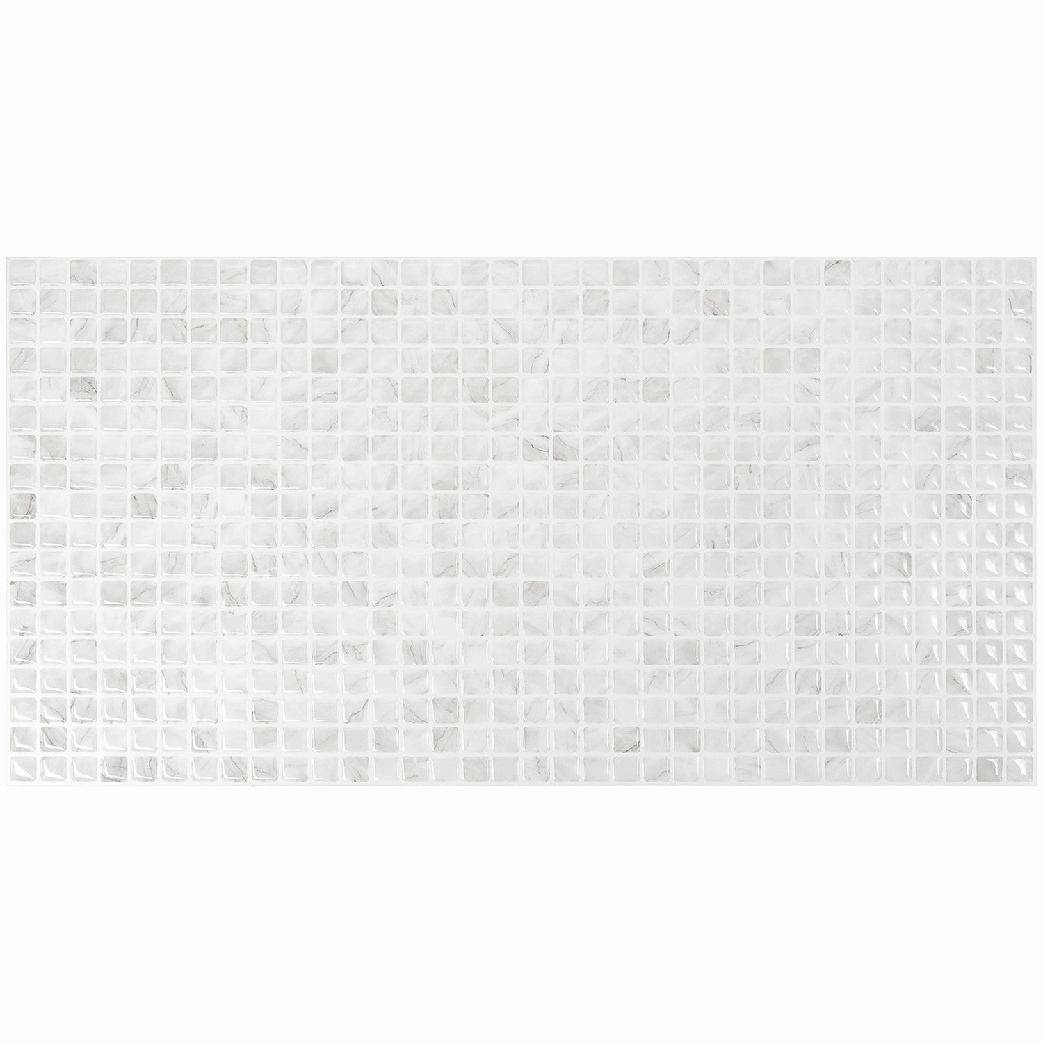 Smart Tiles Peel and Stick 2-Sheet 23 x 12 Backsplash - Blok Minimo|Dosseret Smart Tiles peler et coller 23 x 12, 2 feuilles - Blok Minimo