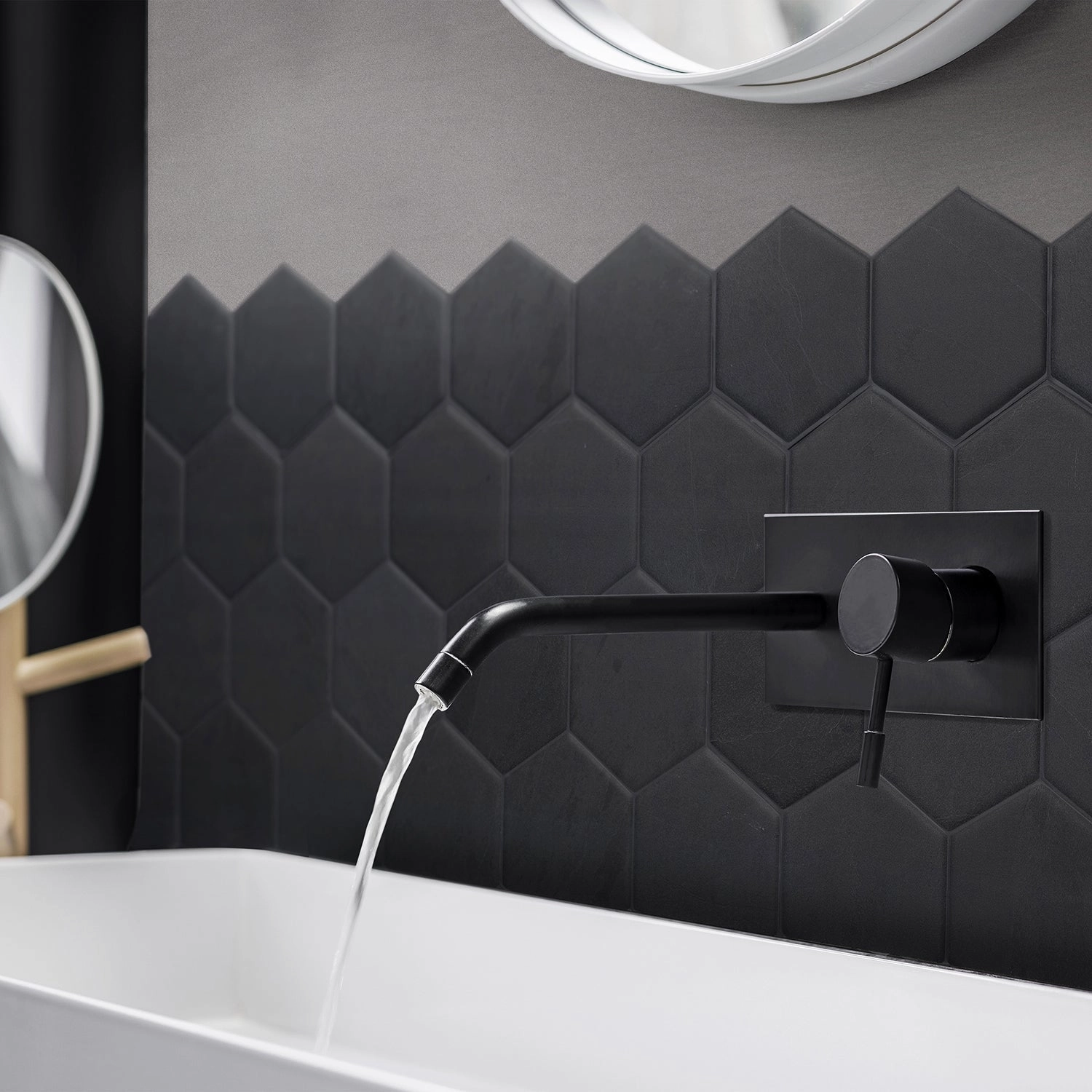 Smart Tiles Peel and Stick 4-Sheet 10 x 11 Backsplash - Hexa Walton|Dosseret Smart Tiles peler et coller 10 x 11, 4 feuilles - Hexa Walton