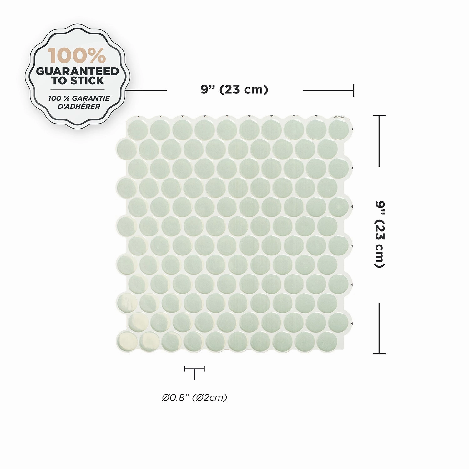 Smart Tiles Peel and Stick 4-Sheet 9 x 9 Backsplash - Penny Sergio|Dosseret Smart Tiles peler et coller 9 x 9, 4 feuilles - Penny Sergio