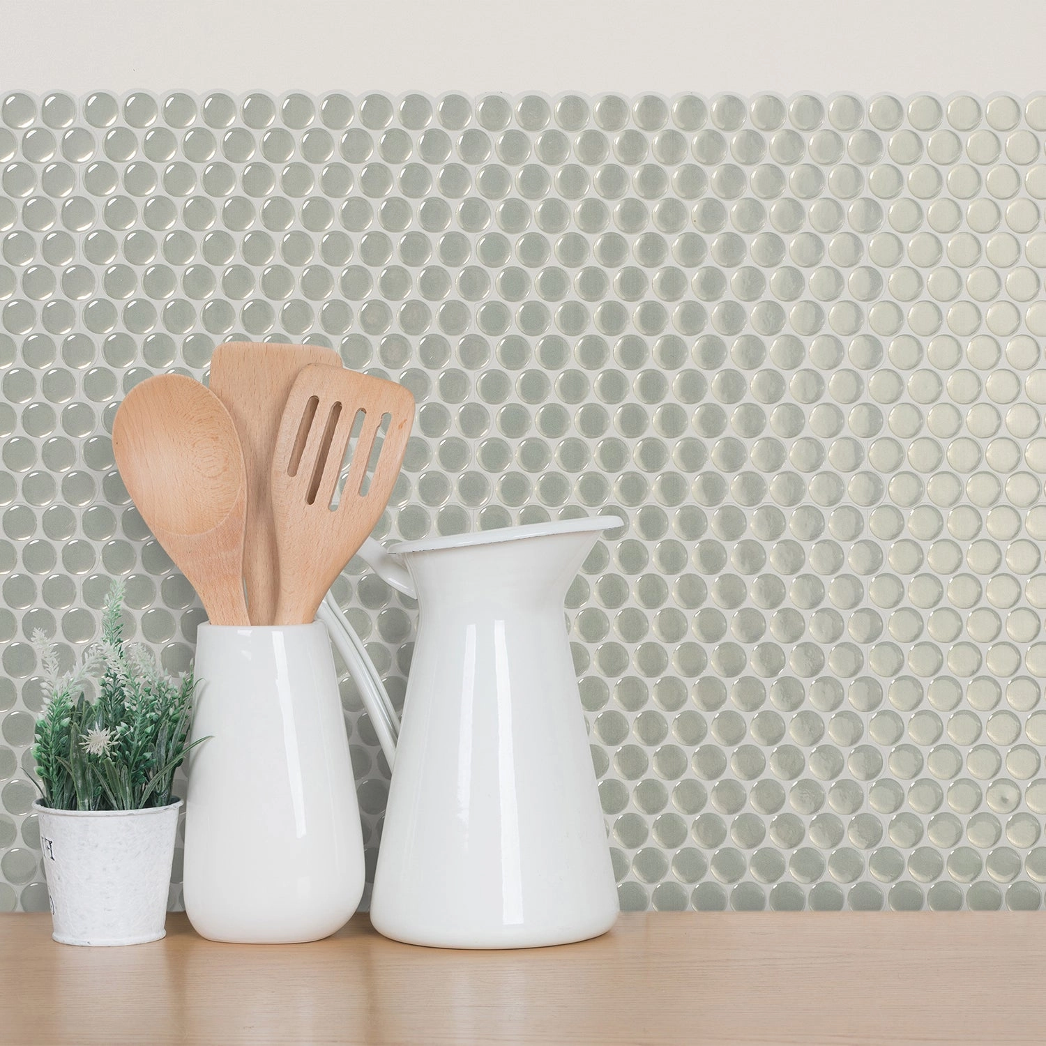 Smart Tiles Peel and Stick 4-Sheet 9 x 9 Backsplash - Penny Sergio|Dosseret Smart Tiles peler et coller 9 x 9, 4 feuilles - Penny Sergio