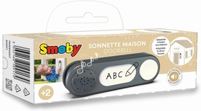 Smoby - 810917 Electronic Doorbell - Smoby - Outdoor Home Accessory - Suitable for Ages 2 and Above - Grey