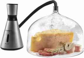 Smoking Gun w XL 7-1/4" Dome- Electric Portable Smoker for Food Drinks Meat Cheese Whiskey Bourbon Cocktails- Faster than Smoker Box, Large Dome w XL Capacity Indoor Outdoor Infuser, Fathers Day Gift