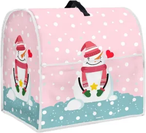 Snowman Stand Mixer Cover Comfortable Food Processor Cover Dust And Fingerprint Resistant Blender Storage Bag Suitable for 4.5 Qt And All 5 Qt Mixer Kitchen Accessories Decorating