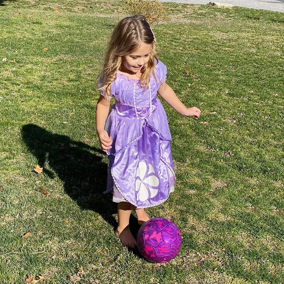 Soccer Ball Size 3 4,Sparkling Girls Soccer Ball for Kids Toddlers Children Indoor Outdoor Backyard Play Sport Ball