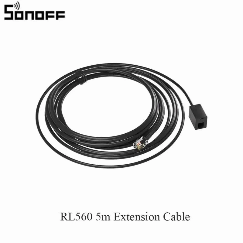 SONOFF THS01 WTS01 MS01 RL560 For TH Elite/Origin Humidity Temperature Sensor 5M Extension Cable Soil Moisture Detecor Monitor