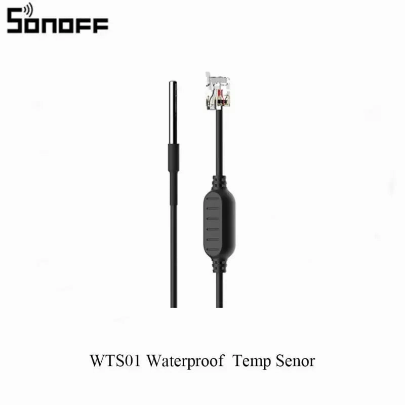 SONOFF THS01 WTS01 MS01 RL560 For TH Elite/Origin Humidity Temperature Sensor 5M Extension Cable Soil Moisture Detecor Monitor