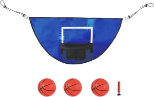 Sosoport 1 Set Trampoline Basketball Hoop Indoor Basketball Holder with Accessories for Durable Cloth Material Enhances Coordination Social Skills for Fun Family Play
