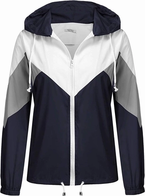 SoTeer Women's Waterproof Rain Jackets Lightweight Hooded Windbreaker Packable Active Outdoor Raincoat