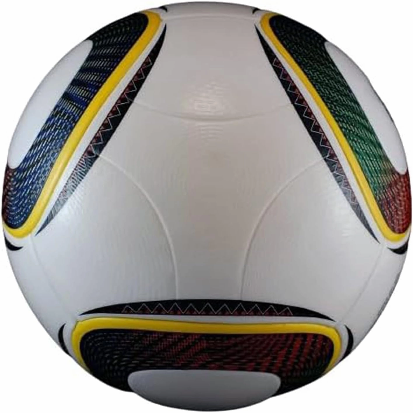 South Africa 2010 Football Fans World Cup Quality Size 5 Thermally Bonded PU Leather Ball with Seamless Stitching Long Lasting Professional High Grade Match Memorial Collector's Soccer Birthday Gift