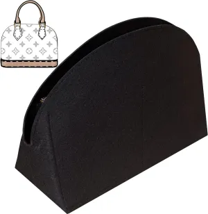 Soyizom Purse Organizer for Alma insert, Felt Bag Organizer Purse Organizer Insert For Alma PM BB insert organizer(BB,Black)