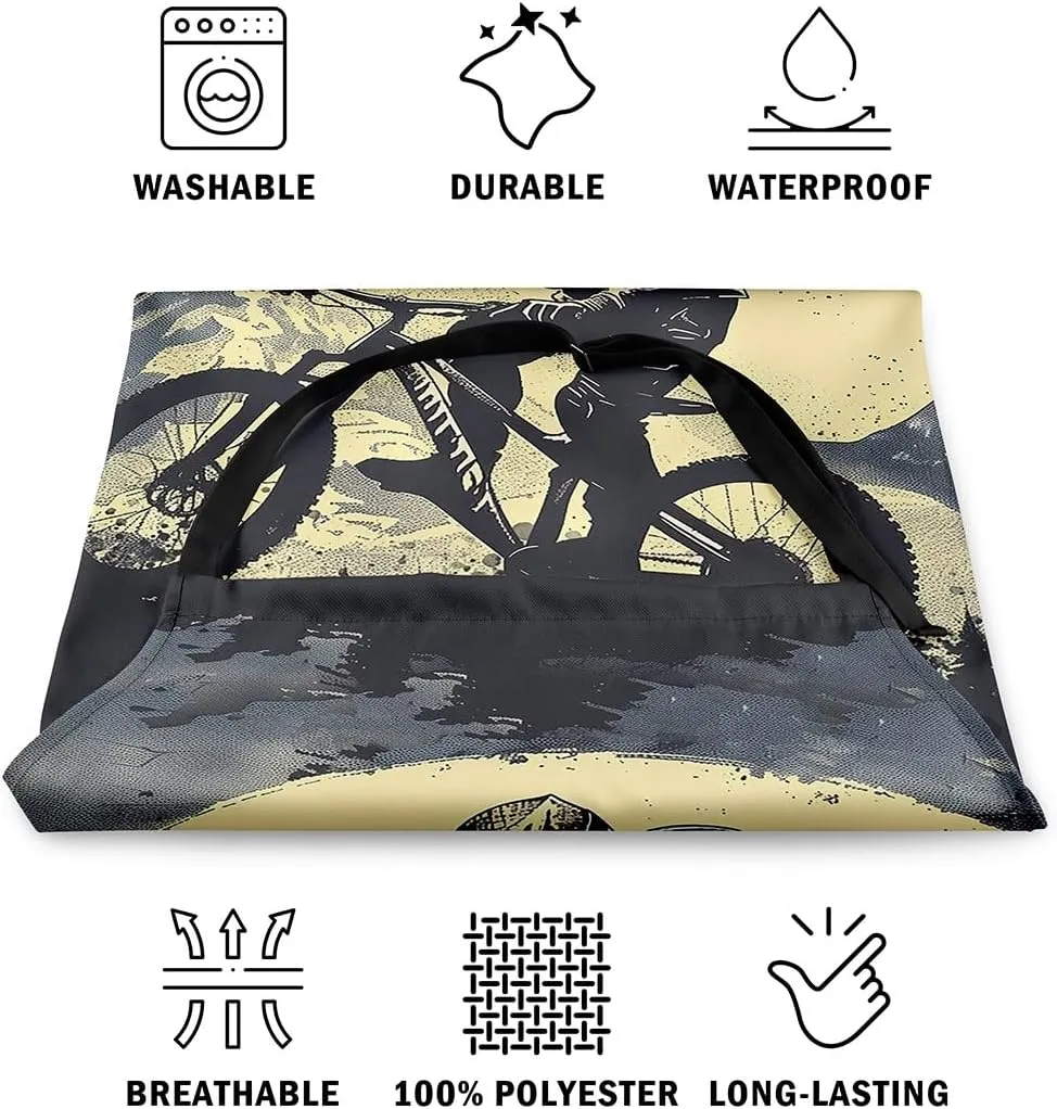 Sporting Theme Aprons for Men Women,Fashion Modern Sports Game Waterproof Apron
