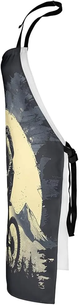 Sporting Theme Aprons for Men Women,Fashion Modern Sports Game Waterproof Apron