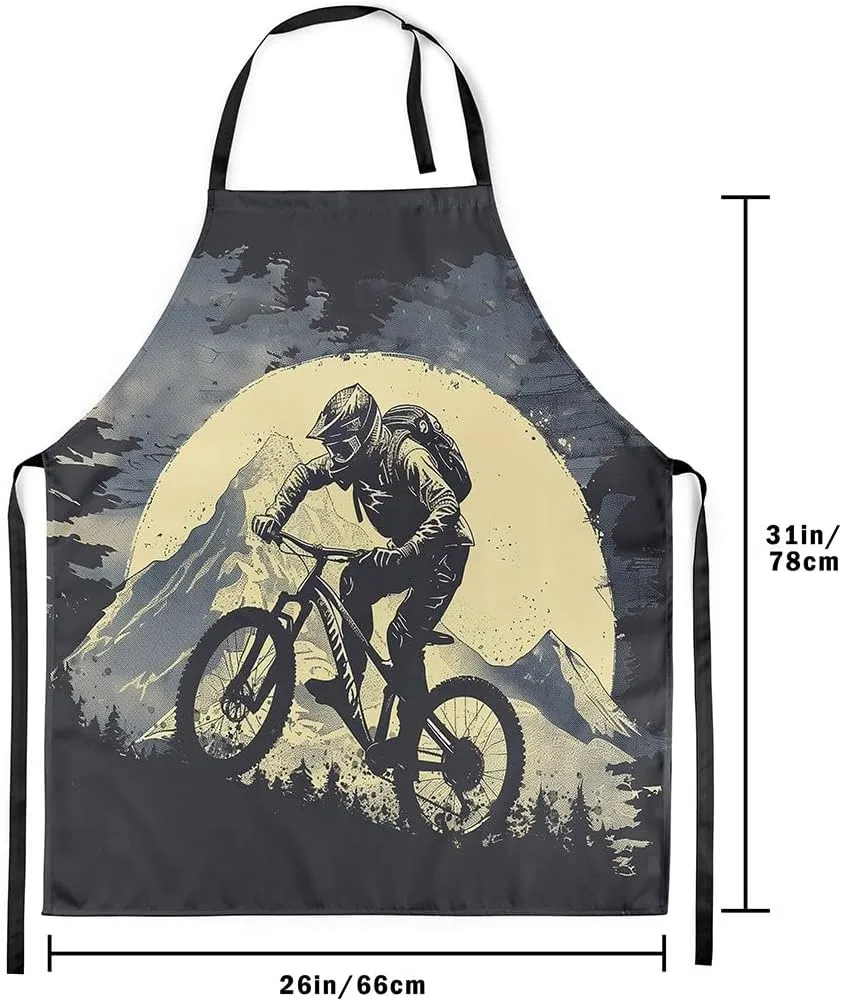 Sporting Theme Aprons for Men Women,Fashion Modern Sports Game Waterproof Apron