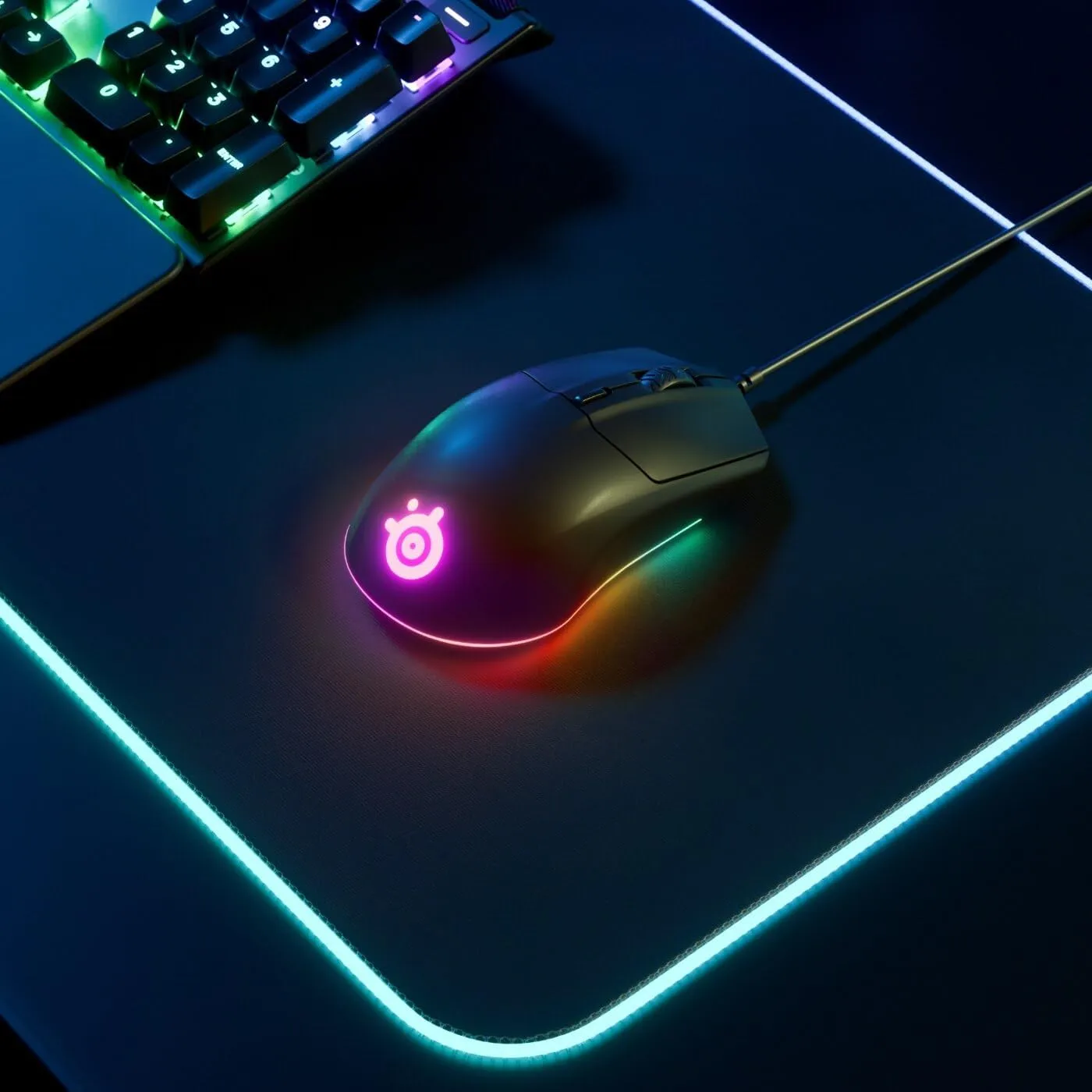 SteelSeries Rival 3 - Gaming Mouse - 8,500 CPI TrueMove Core Optical Sensor - 6 Programmable Buttons - Split Trigger Buttons