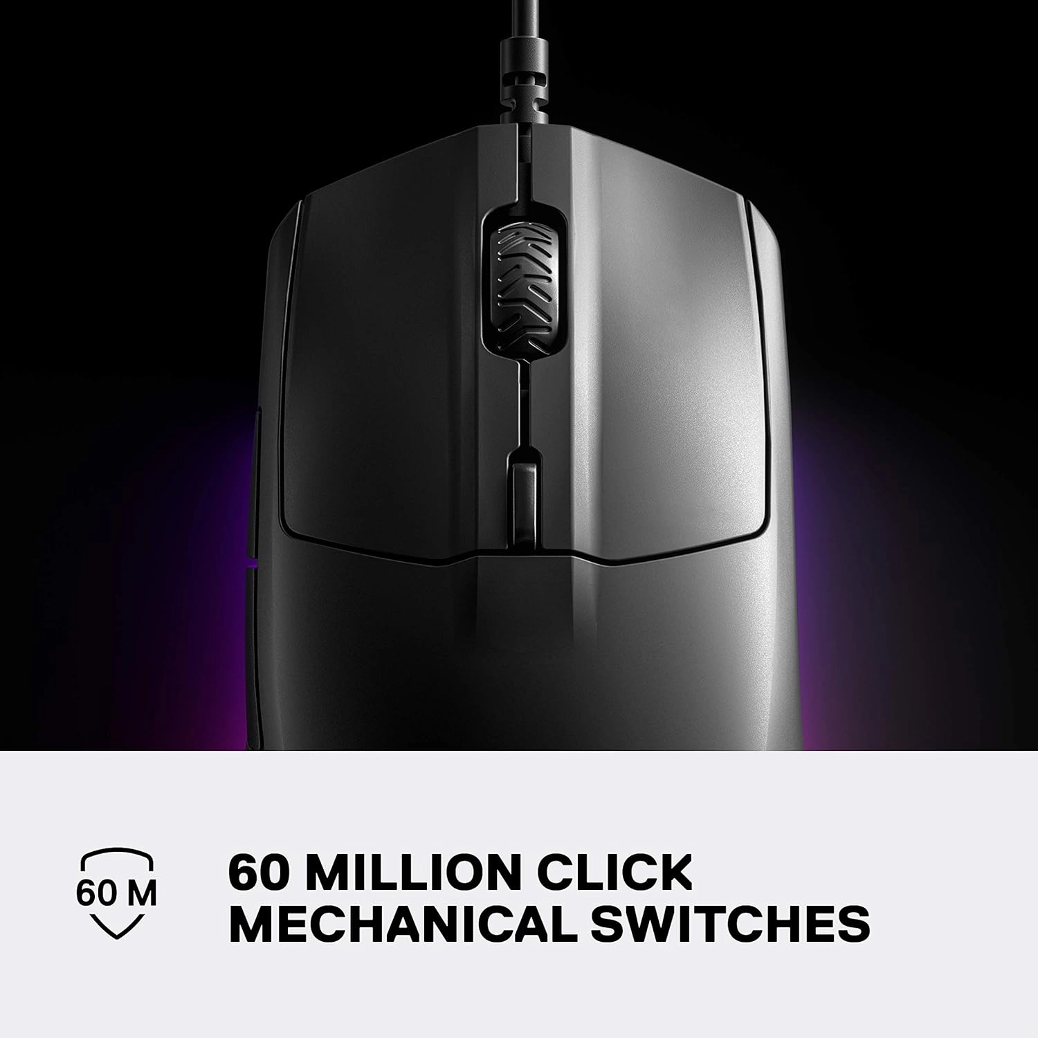 SteelSeries Rival 3 Gaming Mouse - 8,500 CPI TrueMove Core Optical Sensor - 6 Programmable Buttons - Split Trigger Buttons - Brilliant Prism RGB Lighting, Ergonomic, Black (Pack of 2)