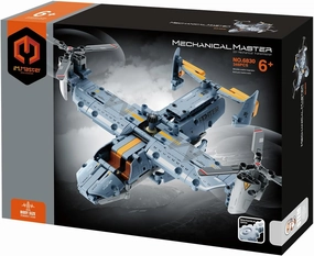 STEM Mechanical Transmission Engineering Building Toy, Osprey Airplane Building Blocks Take Apart Toy, 346 Pcs DIY Building Kit, Learning Engineering Construction Toys