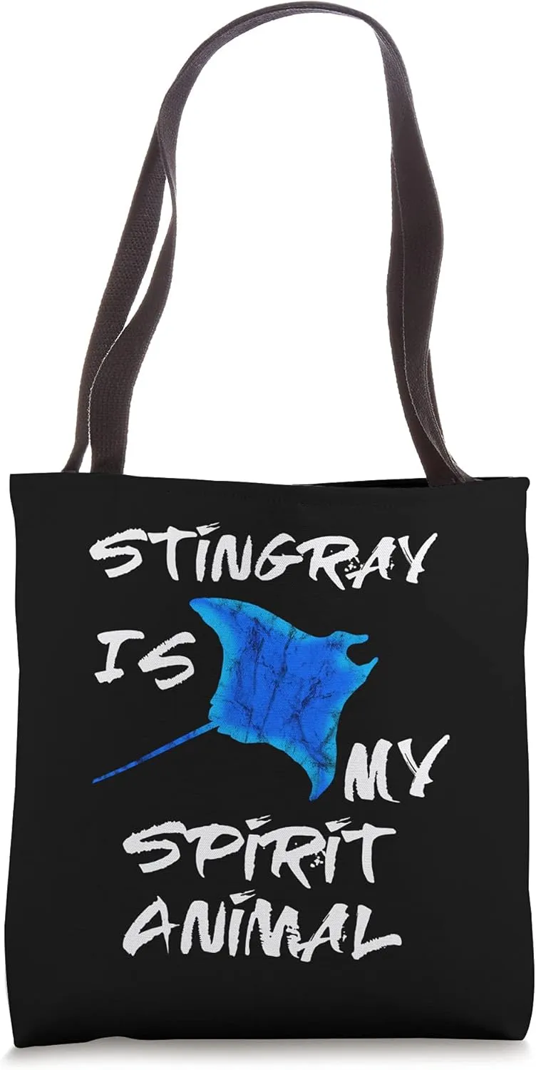 Stingray Is My Spirit Animal Manta Ray Sea Creatures Tote Bag
