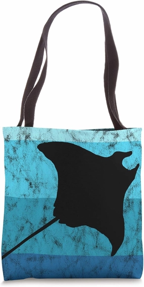 Stingray Manta Ray Retro Vintage Ocean Water Animal Sea Life Tote Bag