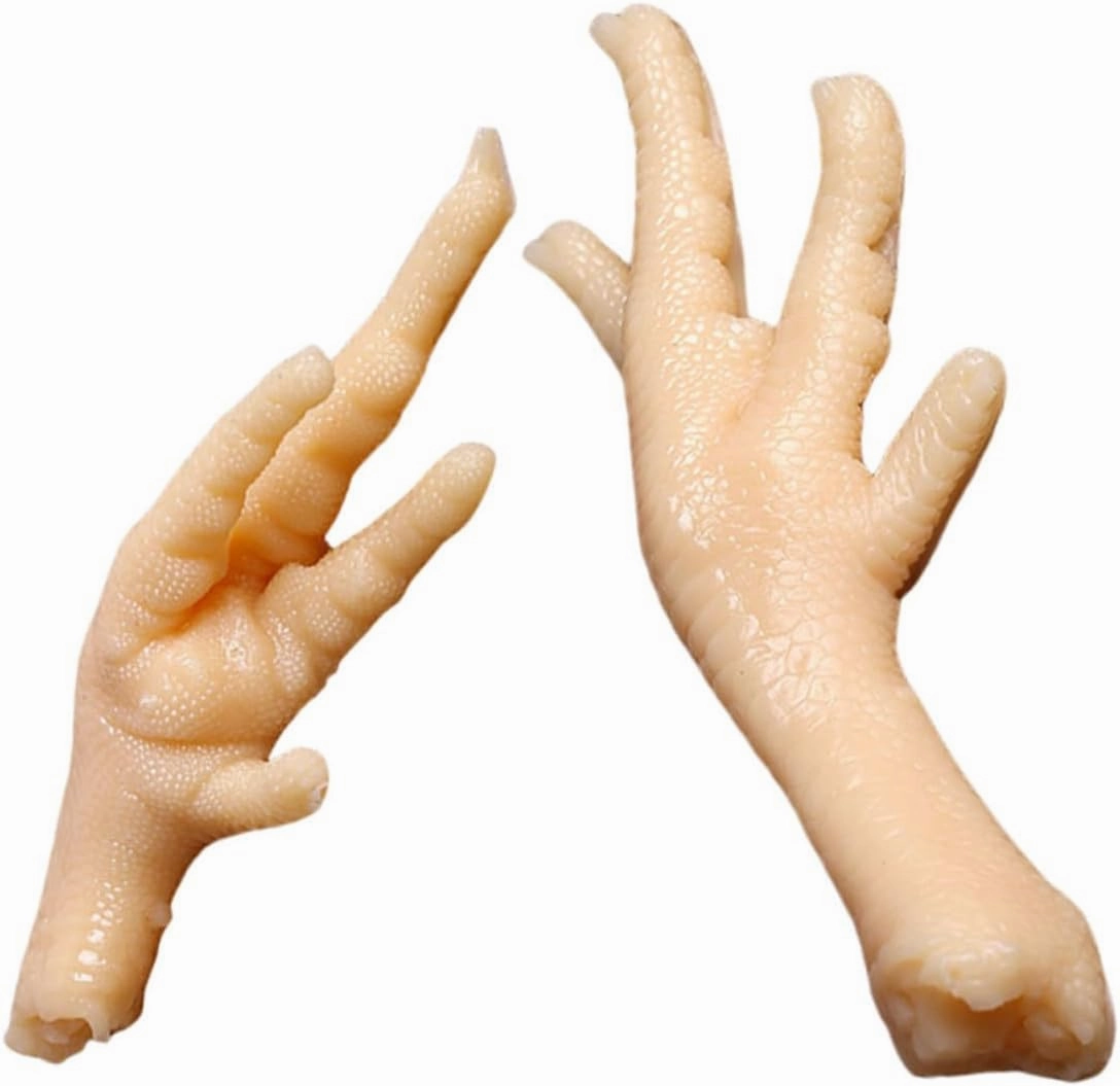 STOBAZA 2sets Artificial Chicken Feet Prop Creative Food Model Decorative Chicken Toe for Kitchen Display 2pcs*2