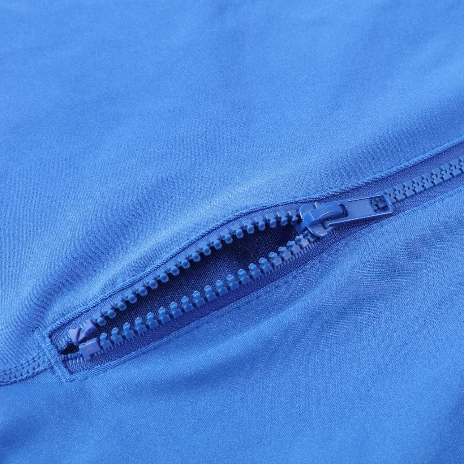 Stretch Horse Slinky Hood Spandex Mane Stay Hoods with Zipper Blue Medium