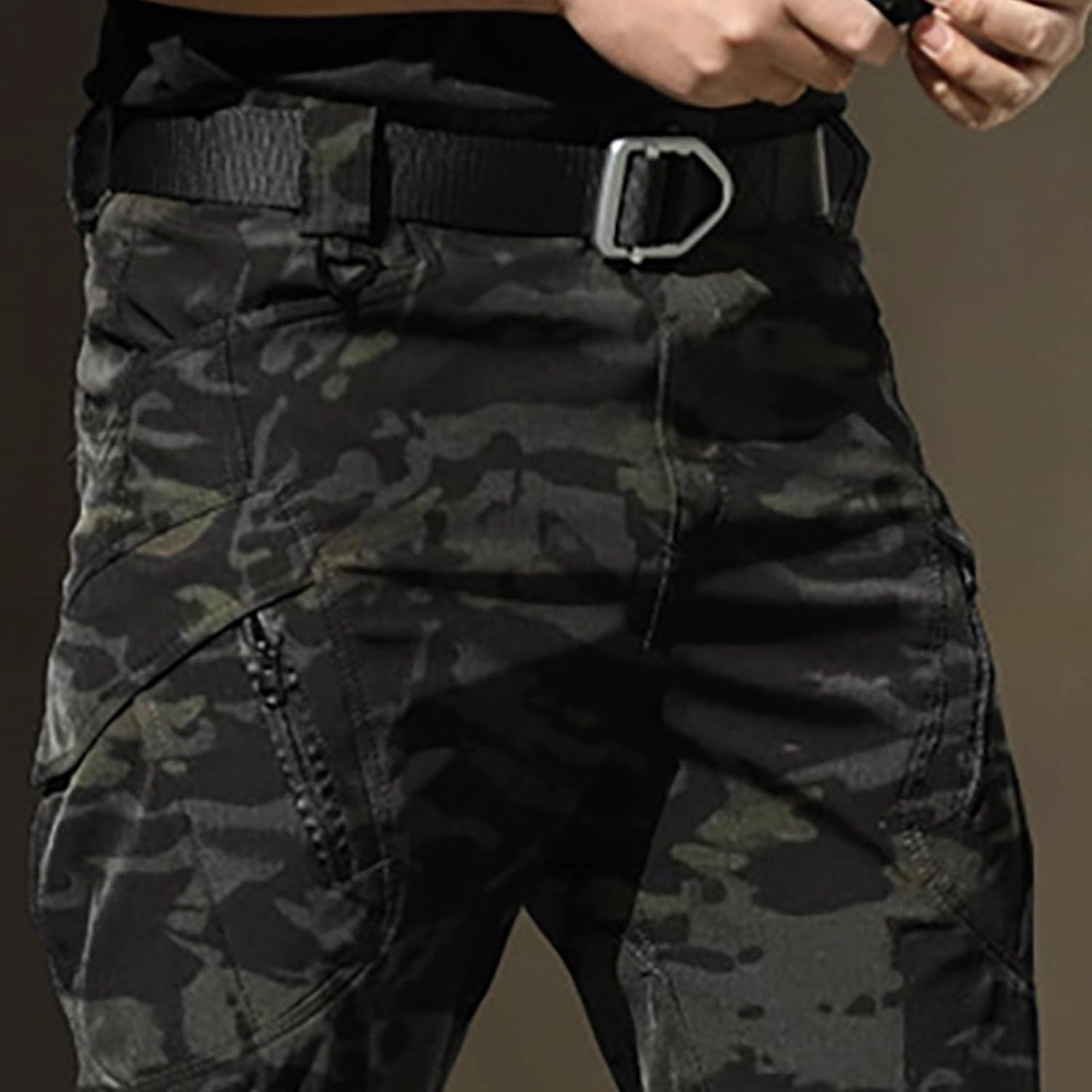Stretch Tactical Pants for Men Water Resistant Ripstop Cargo Pants Outdoor Lightweight Work