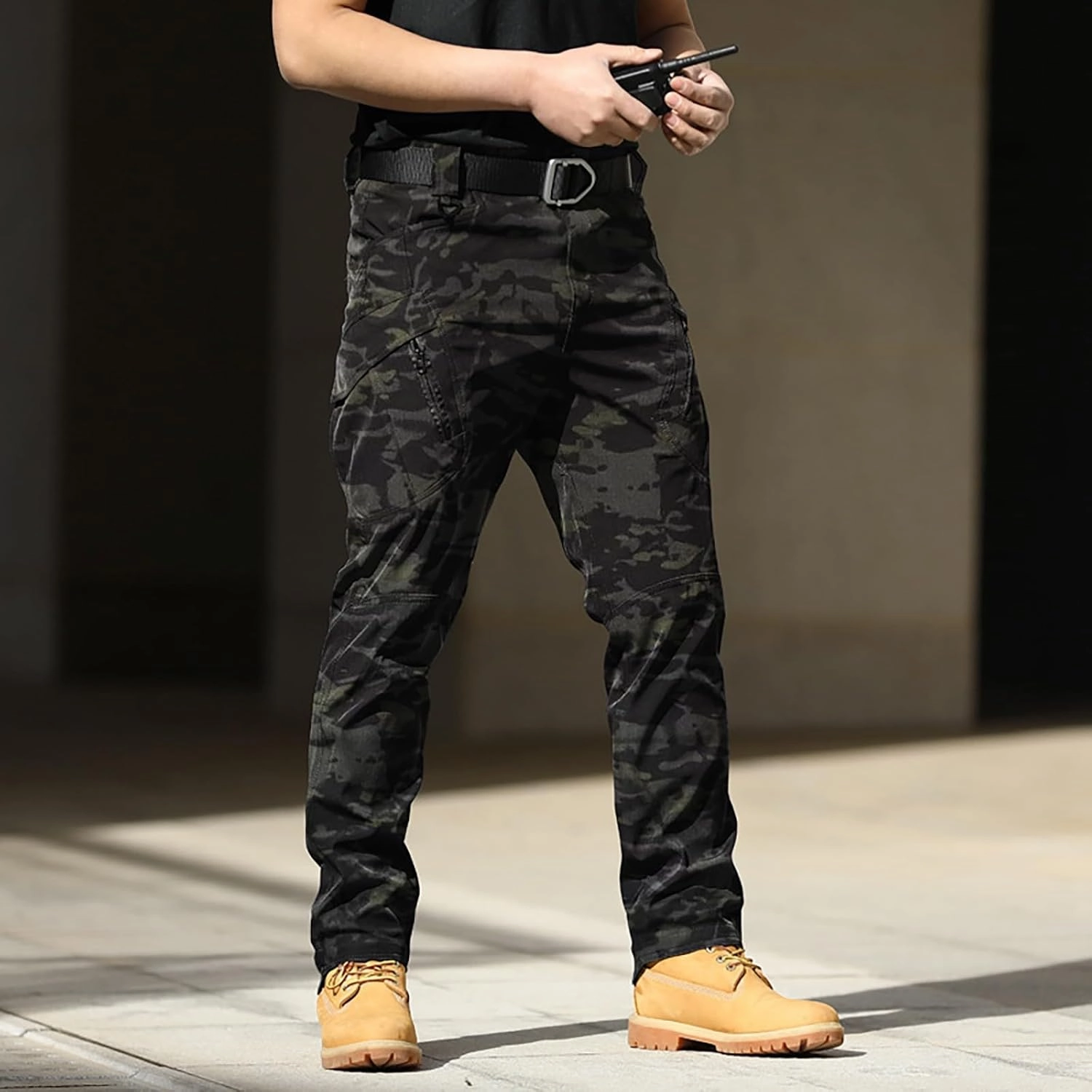 Stretch Tactical Pants for Men Water Resistant Ripstop Cargo Pants Outdoor Lightweight Work