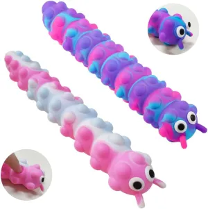 Suction Pop Fidget Toy, Relax and Pressure Relief Toys, 3D Squeeze Anti-Pressure Popper Sensory Toys for Kids and Adults(Purple & Pink)