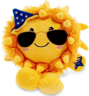 Sun Plushie, 8 Inch Soft Stuffed Sun Toy for Room Decor, Gifts for Girls & Kids on Birthday, Christmas
