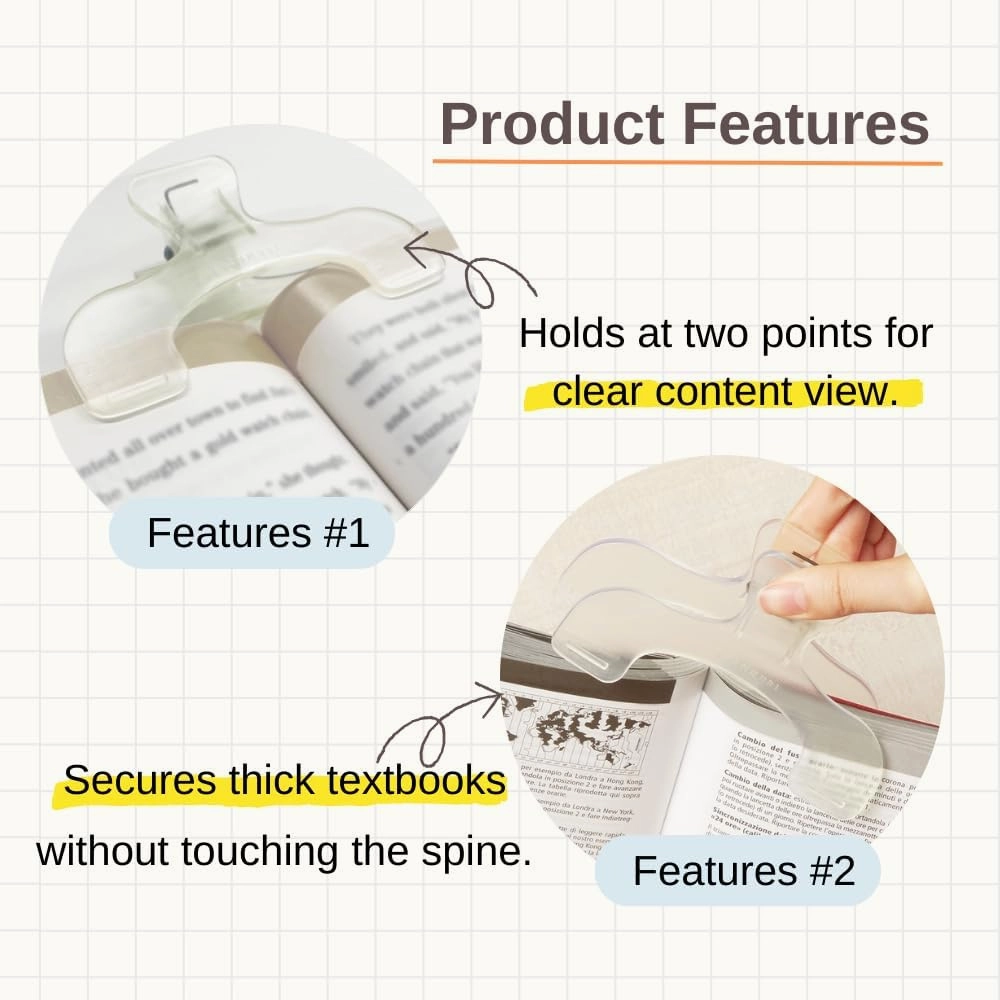 Sun-Star Versatile Crown Page Holder Clip - Ideal for Notebooks, Textbooks, Sheet Music and Maps, Smokey Soda S3623343 (Authentic Hologram for US and EU Only) 4.7 x 3.0 x 1.6 inches