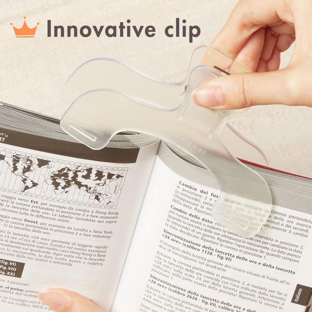 Sun-Star Versatile Crown Page Holder Clip - Ideal for Notebooks, Textbooks, Sheet Music and Maps, Smokey Soda S3623343 (Authentic Hologram for US and EU Only) 4.7 x 3.0 x 1.6 inches