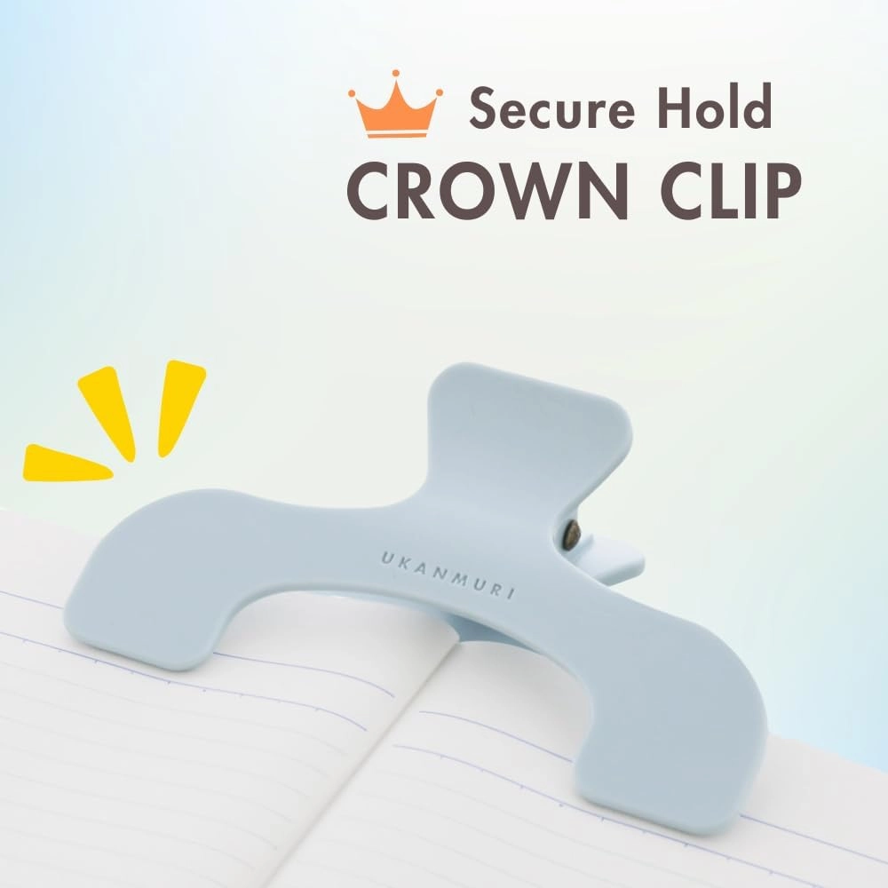 Sun-Star Versatile Crown Page Holder Clip - Ideal for Notebooks, Textbooks, Sheet Music and Maps, Smokey Soda S3623343 (Authentic Hologram for US and EU Only) 4.7 x 3.0 x 1.6 inches